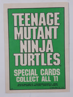 1990 O-Pee-Chee Teenage Mutant Ninja Turtles Special Cards Individual 1-11