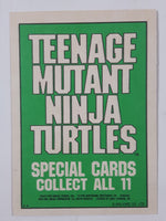 1990 O-Pee-Chee Teenage Mutant Ninja Turtles Special Cards Individual 1-11
