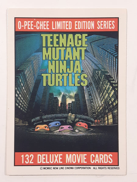 1990 O-Pee-Chee Limited Edition Series Teenage Mutant Ninja Turtles Trading Cards Individual 1-25