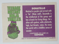1990 O-Pee-Chee Limited Edition Series Teenage Mutant Ninja Turtles Trading Cards Individual 1-25