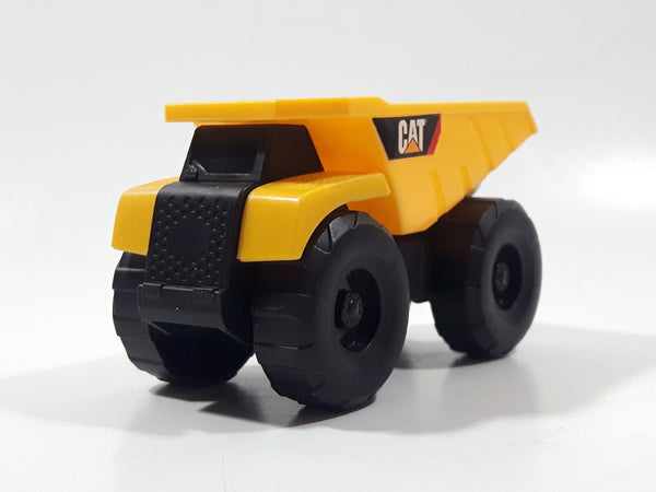 CAT Caterpillar Dump Truck Yellow Plastic Die Cast Toy Car Vehicle