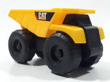 CAT Caterpillar Dump Truck Yellow Plastic Die Cast Toy Car Vehicle