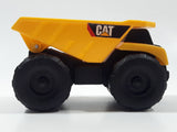 CAT Caterpillar Dump Truck Yellow Plastic Die Cast Toy Car Vehicle