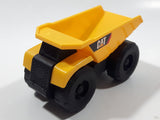 CAT Caterpillar Dump Truck Yellow Plastic Die Cast Toy Car Vehicle