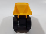 CAT Caterpillar Dump Truck Yellow Plastic Die Cast Toy Car Vehicle