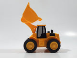 Front End Loader Yellow Plastic Pull Back Die Cast Toy Car Vehicle