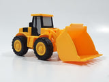 Front End Loader Yellow Plastic Pull Back Die Cast Toy Car Vehicle