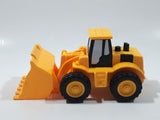 Front End Loader Yellow Plastic Pull Back Die Cast Toy Car Vehicle