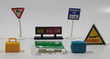 RealToy Airport Signs and Luggage Mixed Toy Lot