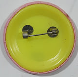 Heart Breaker Pink 1 1/4" Round Metal Button Pin