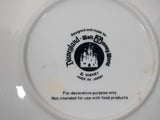 Disneyland Walt Disney World 6 1/2" Porcelain Collector Plate