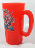 Vintage Betras Super Liter Circus Circus Hotel Casino Reno Las Vegas Winner Bright Orange 7" Tall Plastic Mug Cup