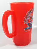 Vintage Betras Super Liter Circus Circus Hotel Casino Reno Las Vegas Winner Bright Orange 7" Tall Plastic Mug Cup