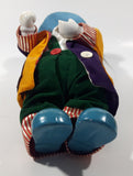 Vintage Clown Animated Wind Up Music Box 12 1/4" Tall Moving Porcelain Doll