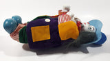 Vintage Clown Animated Wind Up Music Box 12 1/4" Tall Moving Porcelain Doll