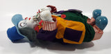 Vintage Clown Animated Wind Up Music Box 12 1/4" Tall Moving Porcelain Doll
