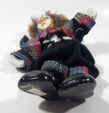Vintage Clown 6 1/2" Tall Porcelain Poseable Wire Doll Chipped Hand