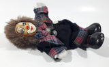 Vintage Clown 6 1/2" Tall Porcelain Poseable Wire Doll Chipped Hand