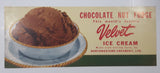Vintage Chocolate Nut Fudge This month's feature Velvet Ice Cream Made with Loving Care by Northwestern Creamer Ltd Store Window Advertisement