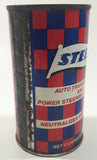 Vintage Steed Auto Transmission And Power Steering Conditioner 11 Fl. Oz. 4 3/4" Metal Can Full Never Opened