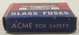Vintage ACME For Accuracy Glass Fuses 1 AG-6 Amp Small Box with 5 New Fuses