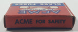 Vintage ACME For Accuracy Glass Fuses 1 AG-6 Amp Small Box with 5 New Fuses