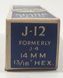 Vintage Champion Extra Range Spark Plugs Guaranteed Dependable J-12 Formerly J-4 14 MM 13/16" Hex Spark Plug In Box