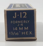 Vintage Champion Extra Range Spark Plugs Guaranteed Dependable J-12 Formerly J-4 14 MM 13/16" Hex Spark Plug In Box