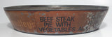 Vintage Smedler's Beef Steak Pie With Vegetables 6" Tin Metal Container