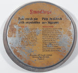 Vintage Smedler's Beef Steak Pie With Vegetables 6" Tin Metal Container