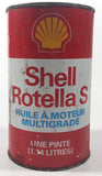 Vintage Shell Rotella S Multigrade Motor Oil 6 1/2" Tall One Quart 1.14 Litres Metal Oil Can