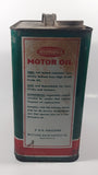 Vintage Wearwell Pure Full Bodied Motor Oil 11 1/2" Tall 2 U.S. Gallons Tin Metal Container