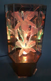 Rare Version Vintage Fiber Optics Flower Light 13 3/4" Tall