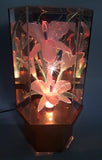 Rare Version Vintage Fiber Optics Flower Light 13 3/4" Tall
