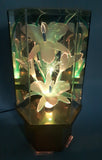 Rare Version Vintage Fiber Optics Flower Light 13 3/4" Tall