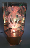 Rare Version Vintage Fiber Optics Flower Light 13 3/4" Tall