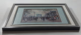 Vintage 1950s Antoine Blanchard French Artist Champs Elysees 14" x 17" Framed Painting Print Numbered 102
