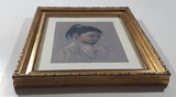Vintage Dorothy Francis First Nations Native Child 9 3/4" x 11 3/4" Framed Painting Print