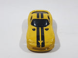 2009 Maisto 1998 Dodge Viper GT2 Yellow With Black Stripes Die Cast Toy Car Vehicle Missing Spoiler