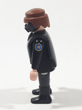 1992 Geobra Playmobil Police Officer with Gas Mask 2 7/8" Tall Toy Figure