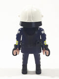 2014 Geobra Playmobil Fireman Firefighter 2 7/8" Tall Toy Figure