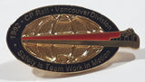 1992 Canadian Pacific C.P. Rail Vancouver Division Safety is Team Work in Motion Enamel Metal Lapel Pin