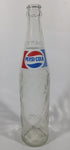 Vintage 1970s Pepsi-Cola Pepsi One Pint 16 Fl oz 473mL 11 1/4" Clear Glass Money Back Bottle