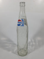Vintage 1970s Pepsi-Cola Pepsi One Pint 16 Fl oz 473mL 11 1/4" Clear Glass Money Back Bottle