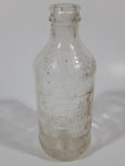 Vintage Pepsi Cola Embossed 10 Fl Oz 6 1/4" Tall Clear Glass Bottle
