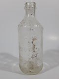 Vintage Pepsi Cola Embossed 10 Fl Oz 6 1/4" Tall Clear Glass Bottle