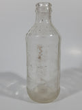 Vintage Pepsi Cola Embossed 10 Fl Oz 6 1/4" Tall Clear Glass Bottle