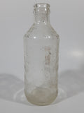 Vintage Pepsi Cola Embossed 10 Fl Oz 6 1/4" Tall Clear Glass Bottle