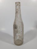 Vintage 1940s Pepsi Cola Embossed 12 Fl Oz 9 3/4" Tall Clear Glass Bottle