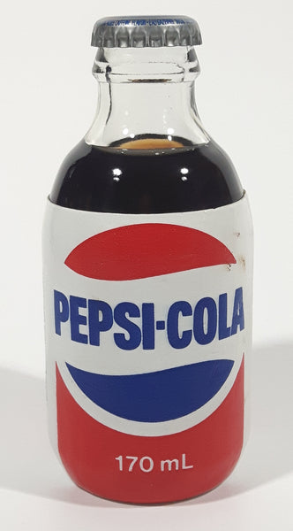 Vintage Pepsi Cola 170mL 4 7/8" Tall Glass Bottle with Foam Label Full Never Opened